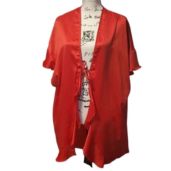 Victoria's Secret Red LOVE Robe Kimono One Size - Picture 2 of 8